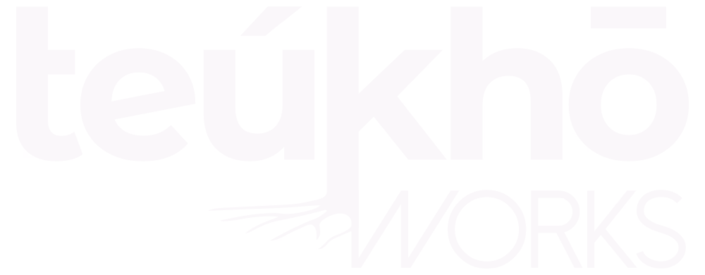 teúkhō works logo white teúkhō works logo white